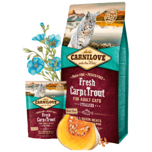 CROQUETTES CHAT STÉRILISÉ - CARNILOVE – 6 Kg